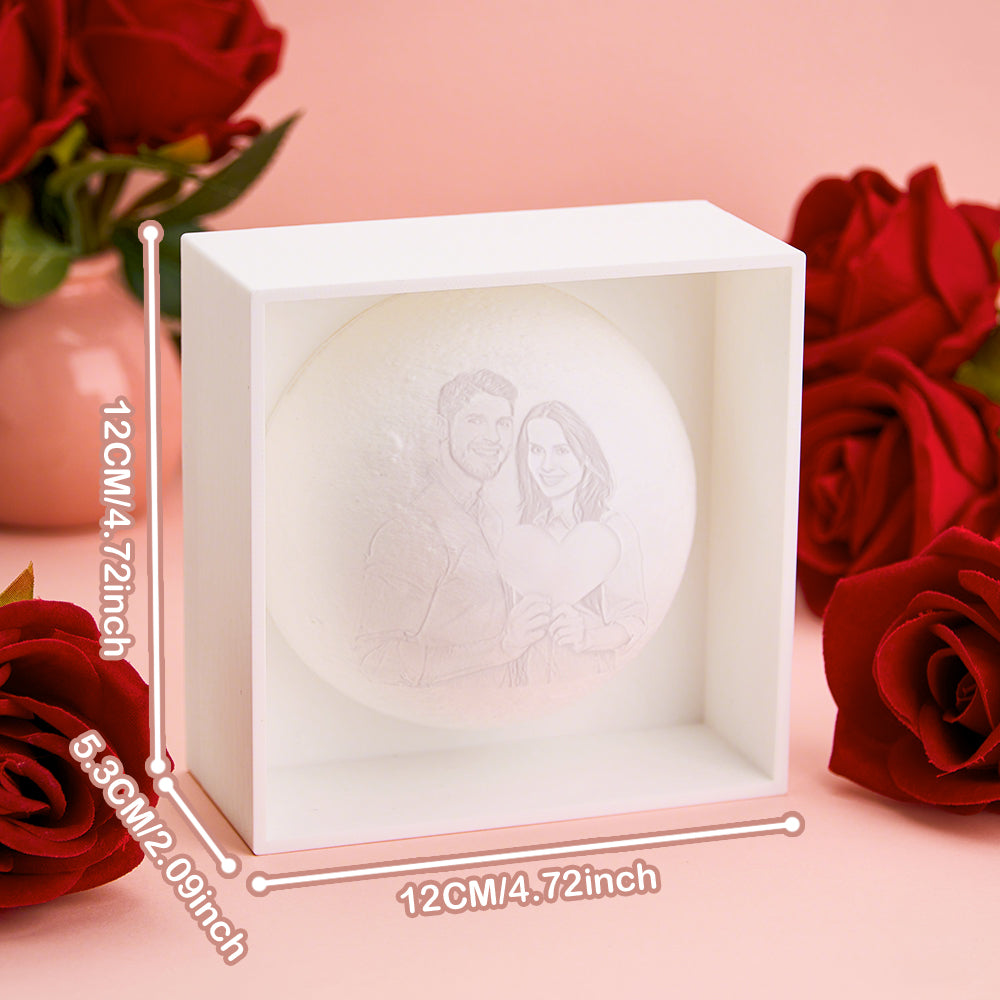 Personalized 3D Printed Photo Moon Light Gift for Lover