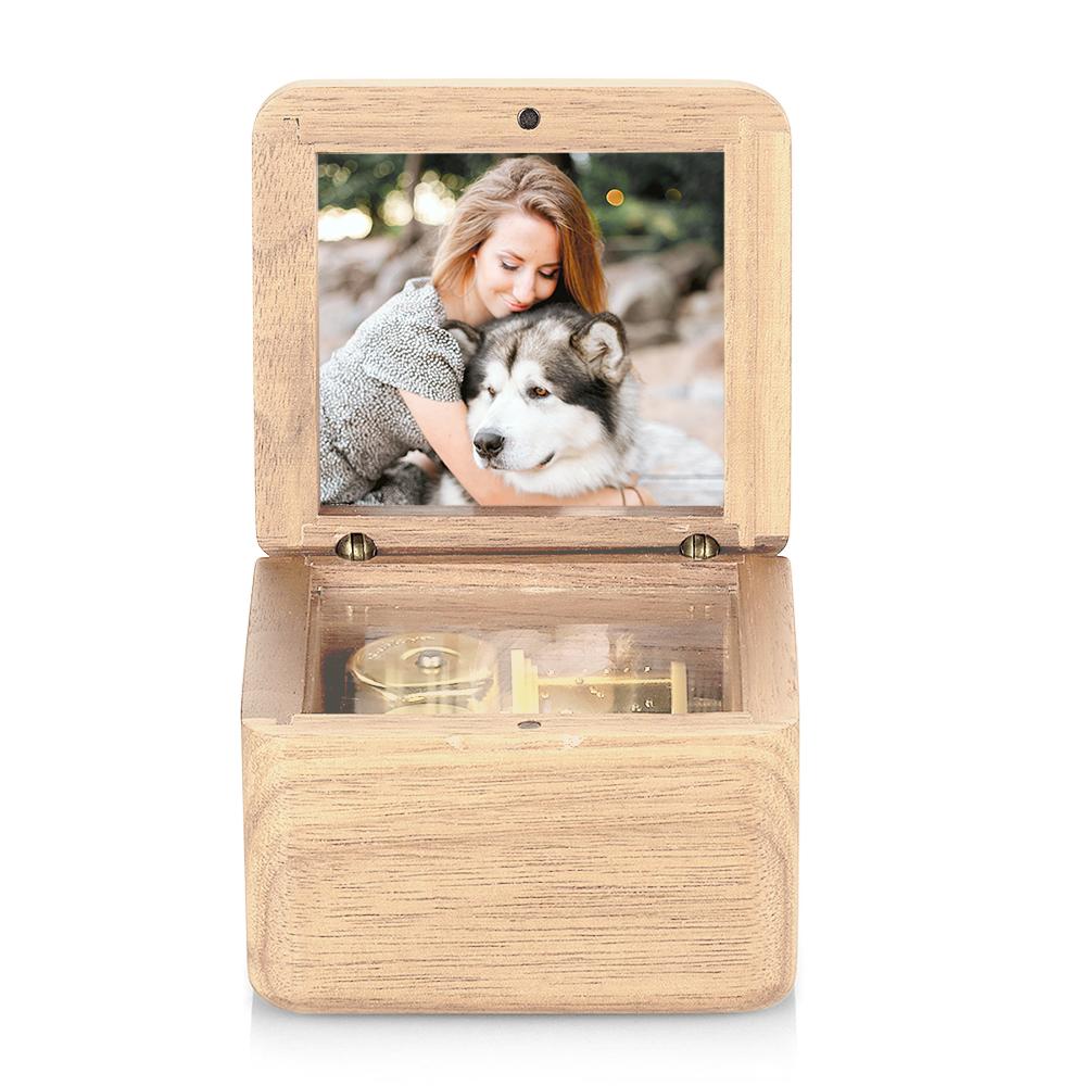 Personalized Wooden Vintage Photo Music Box