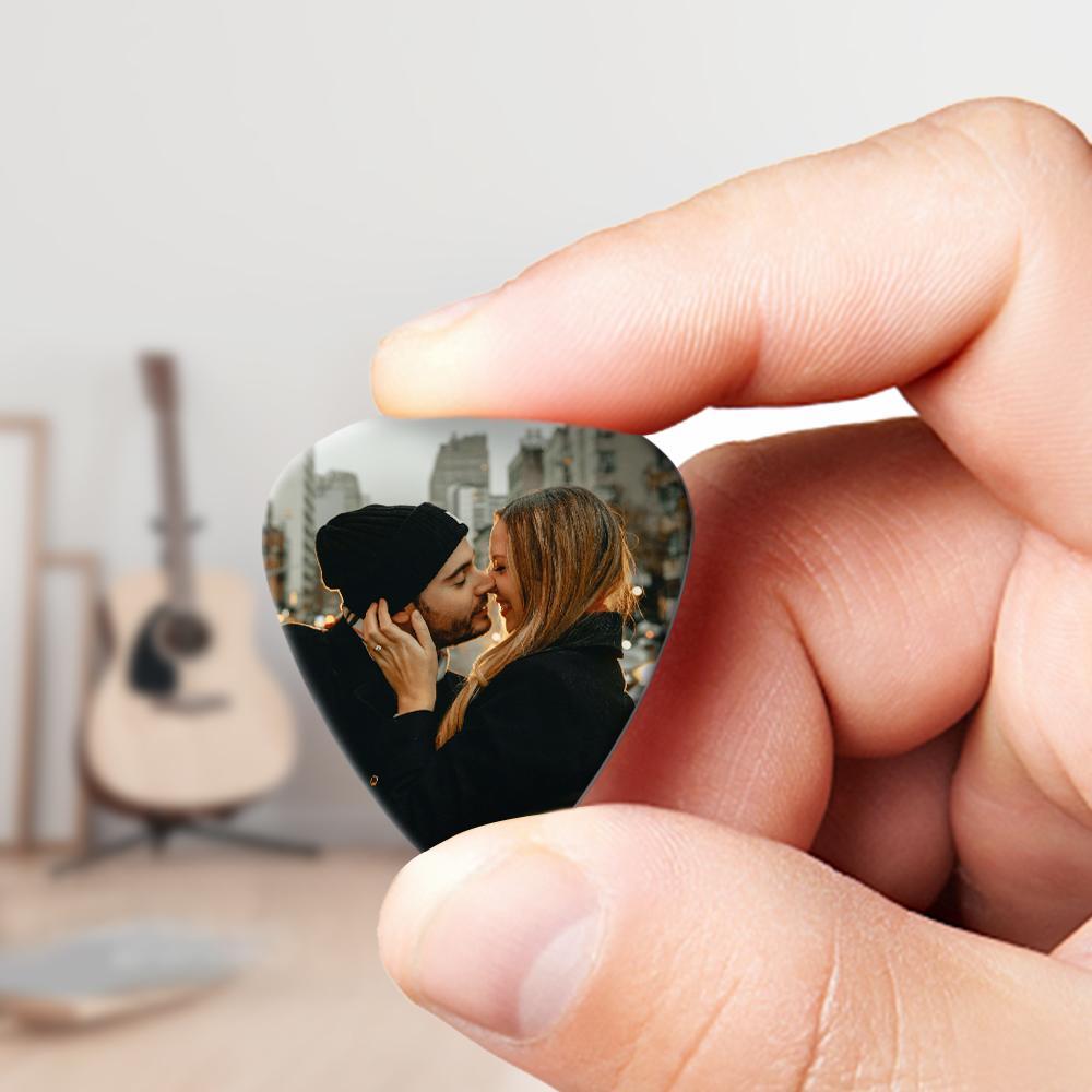 Personalized Guitar Pick with Photo for Musicians Customized for Boyfriend - 12pcs