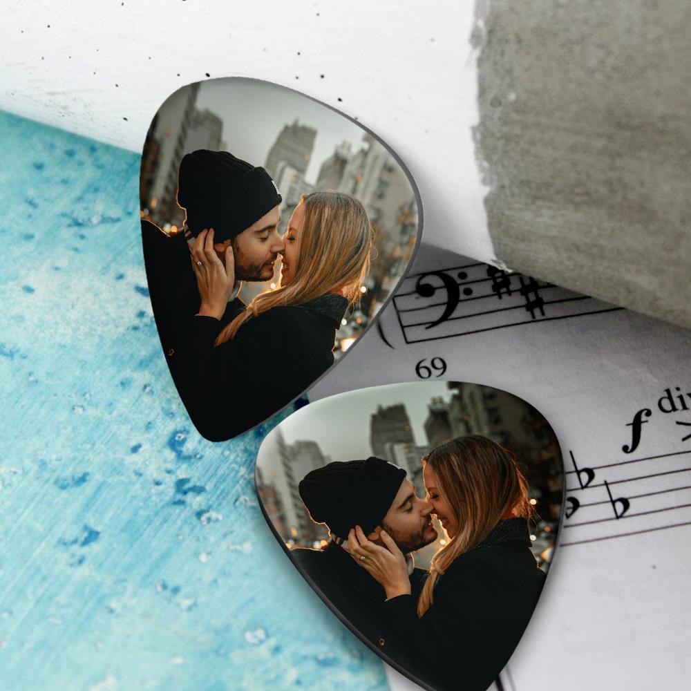 Personalized Guitar Pick with Photo for Musicians - 12pcs