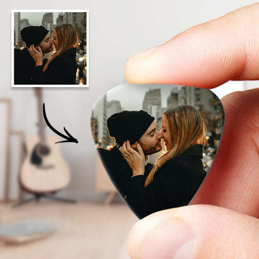 Personalized Guitar Pick with Photo for Musicians - 12pcs