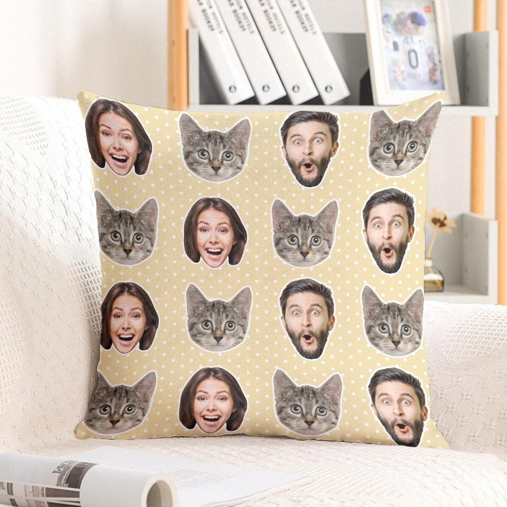 Custom Face Pillow or Pillowcase – Personalize Your Home Decor with Unique Cushions!