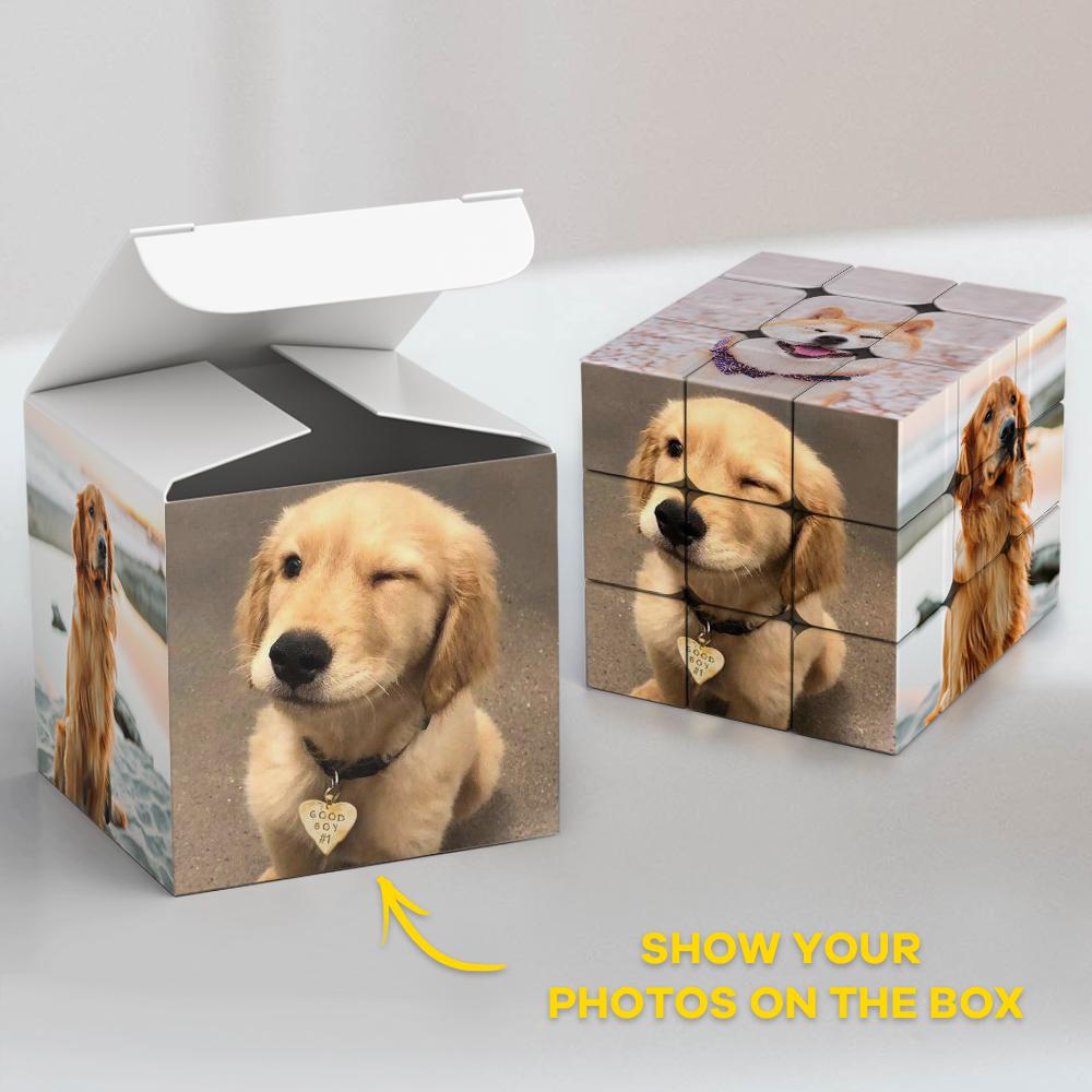 Customized Multi Photo Cube Mother's Day Gift Magic Cube