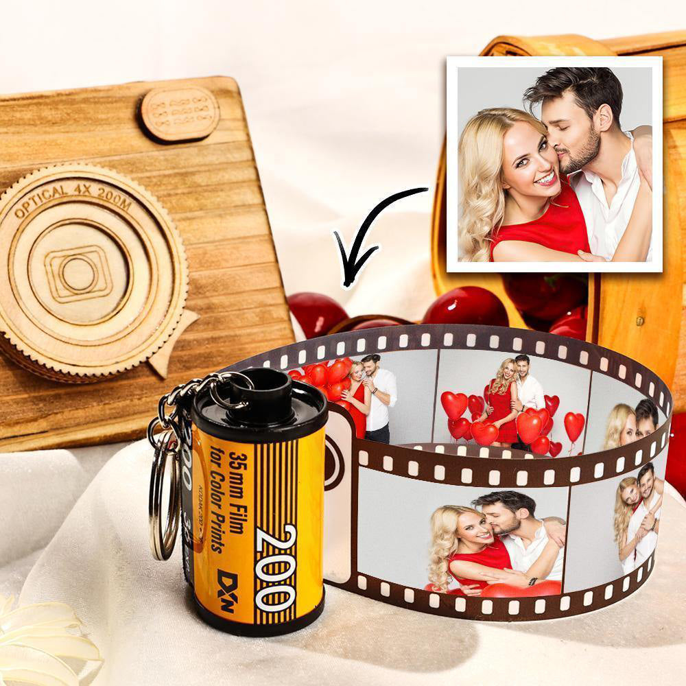 Custom Camera Film Roll Keychain Gift for Him For Boyfriend