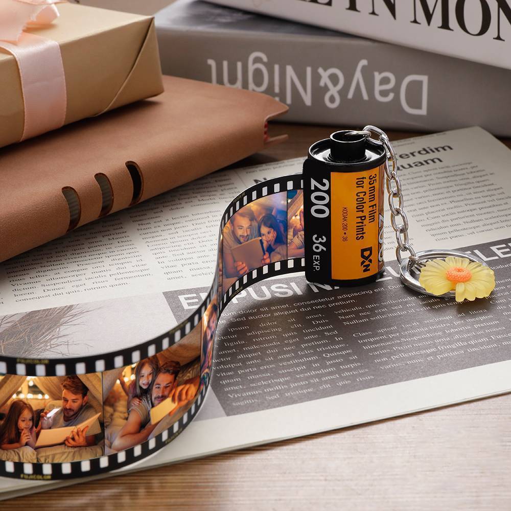 Custom Camera Film Roll Keychain Gift for Him For Boyfriend