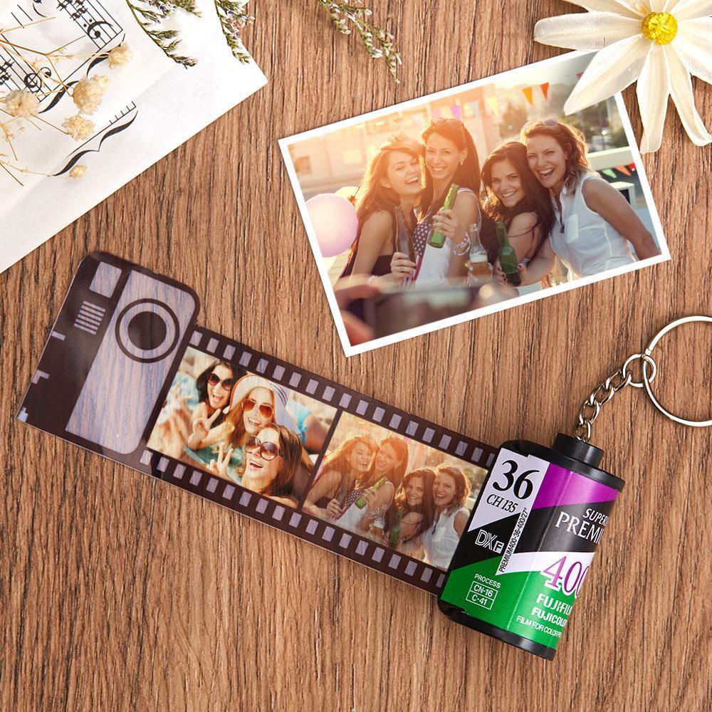 Custom Camera Roll Keychain Multiphoto Film Roll Keychain