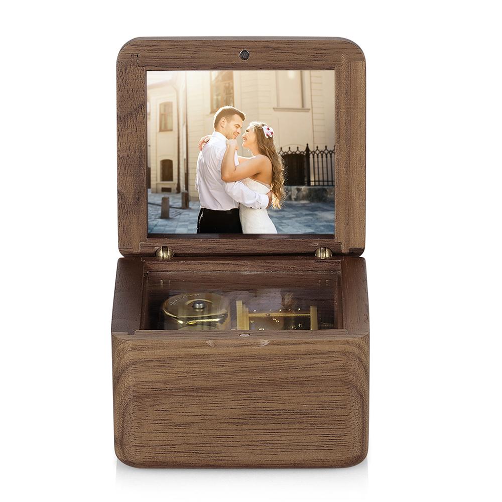 Personalized Wooden Vintage Photo Music Box